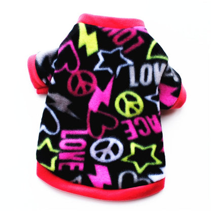 Roupas de Inverno para Cães de Estimação Chihuahua Casaco de Cachorro Filhote de Cachorro Roupas de Lã para Pug Teddy Estampadas Casacos Jaquetas Roupas Quentes para Animais de Estimação ????