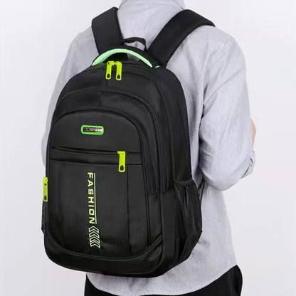 Men's and Women's Dual Shoulder Bags, School Bags, Nylon Oxford Cloth Bags, Large Capacity Travel Backpacks