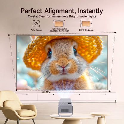 Magcubic 8K Suporte HD 1080P 1000ANSI Projetor X7 Com Alto-falante de 5W Android 14 WiFi6 BT5.4 Projetor de Home Theater e Vídeo para Uso Externo