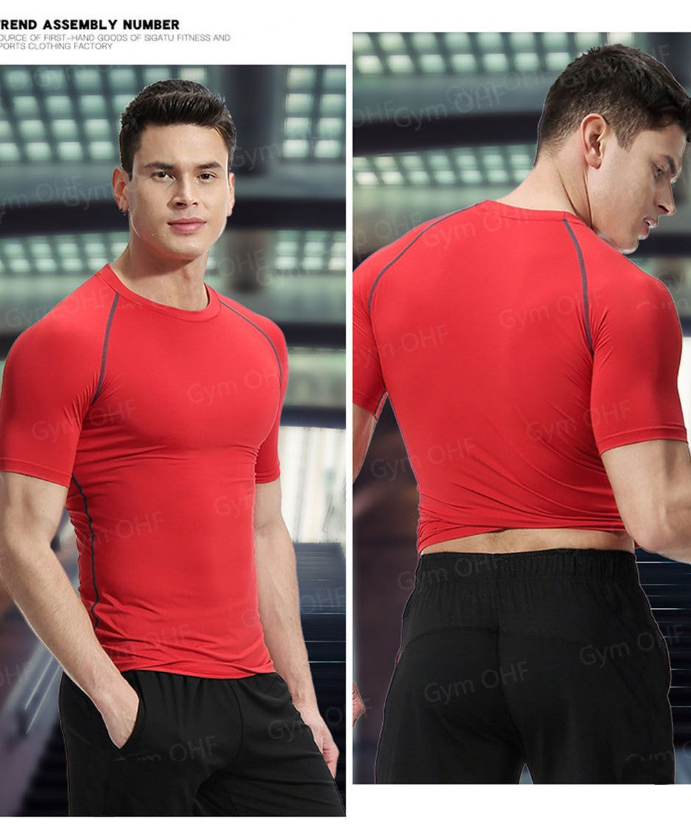 Thermal Man Underwear Set Spi/Der Compression T Shirt Leggings Yoga Sets Fitness
