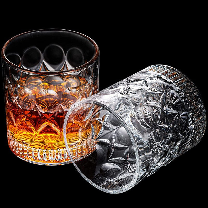 1 Copo de Uísque, Copos Tumbler para Whisky On the Rocks, Vidraria para Coquetéis, Scotch, Bourbon, Gin, Vodca, Conhaque