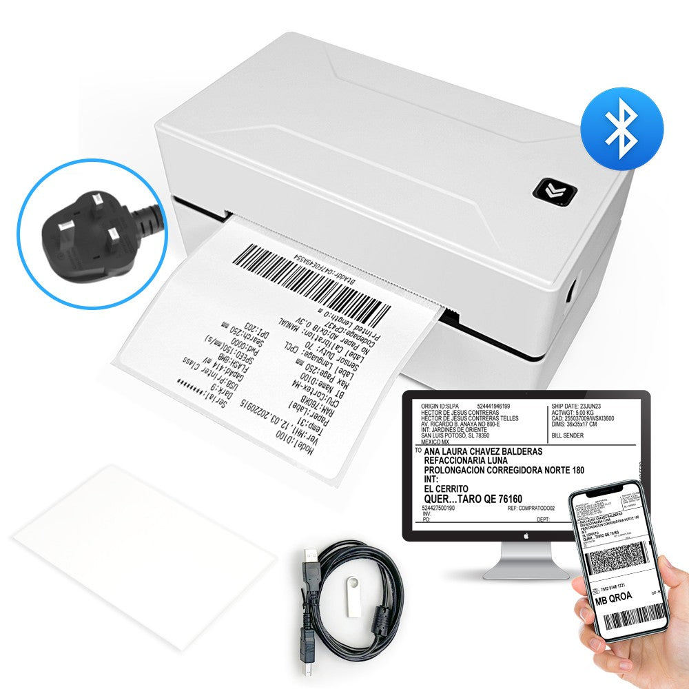 Portable Thermal Label Printer D100 Bluetooth Inkless Printer Compatible With iPhone Android Mac Window For Office School