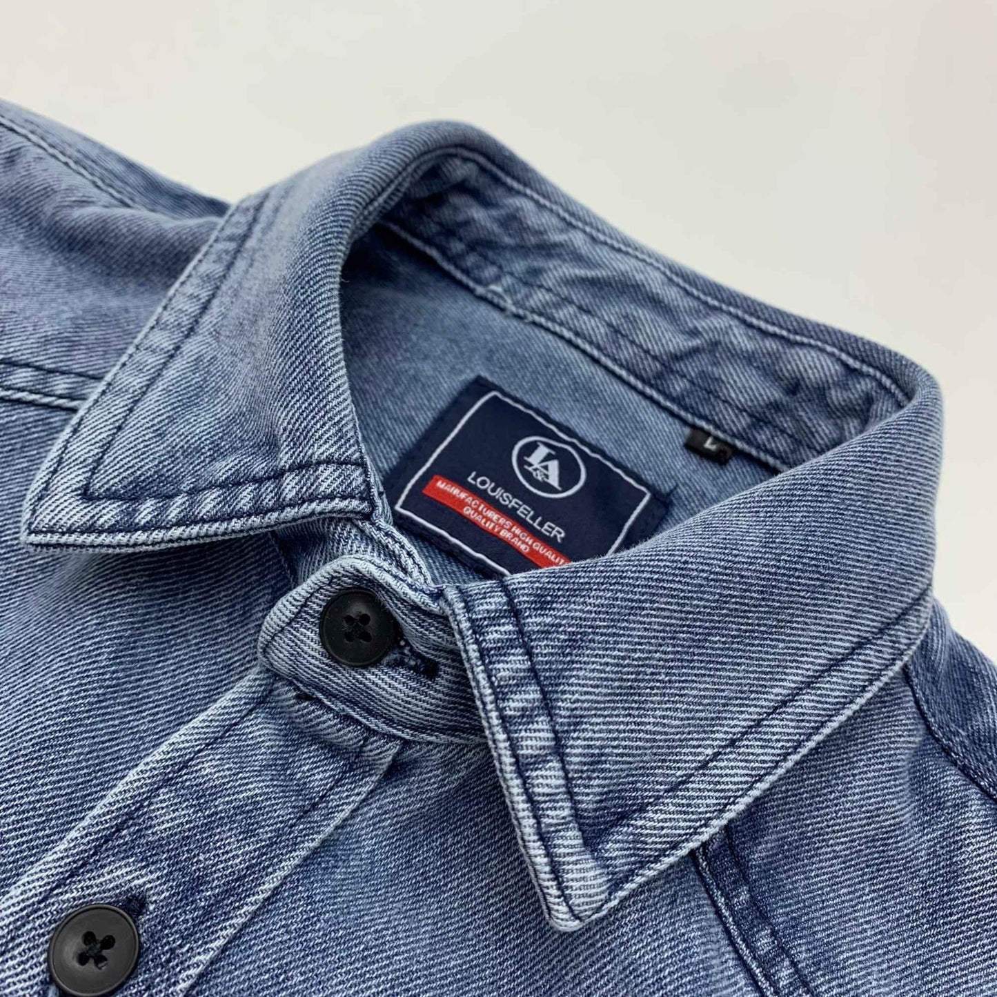 Heavy cargo denim shirt men May Khaki autumn do old retro loose casual plus size shirt coat