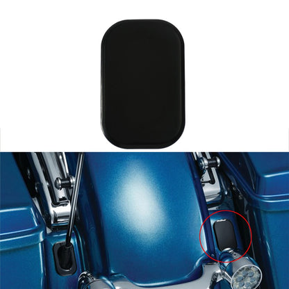 Tampa de Preenchimento do Furo da Antena ABS de Motocicleta Preto/Cromo para Harley Touring Street Glide FLHX 2006-2019 Road Glide 2010-2019
