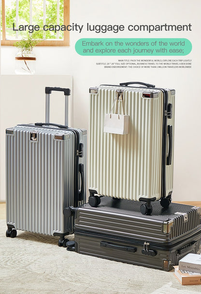 Modern Carry on Trolley CaseCustom Large 20/22/24/26/28 Inch PC ABS Luggage with Combination Lock Wholesale Prices Suitcase