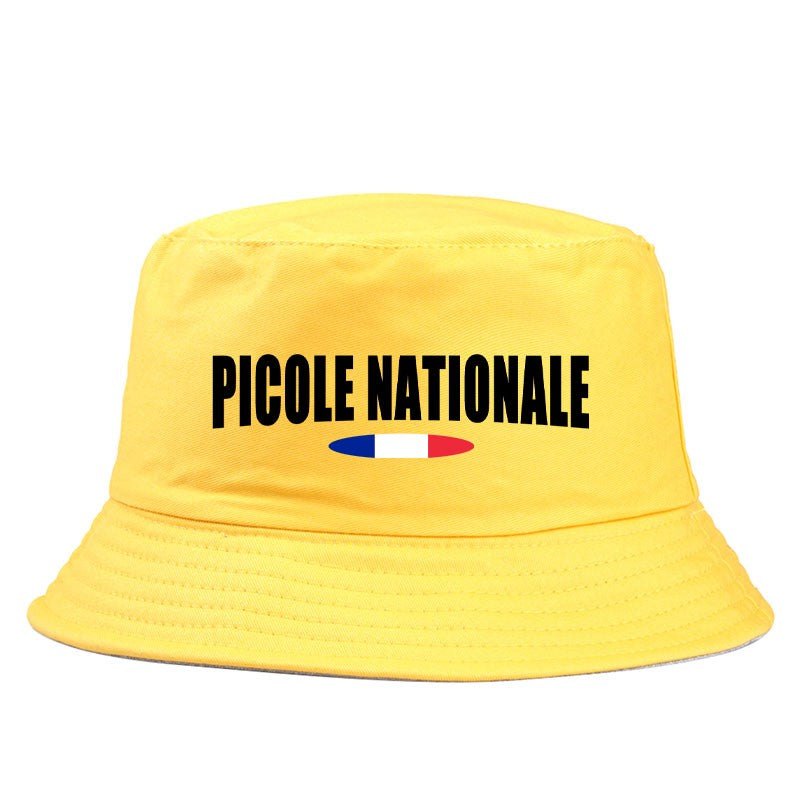 Summer Picole Nationale Bob Man Reversible Bucket Hat Women Cotton Fisherman Cap Unisex Outdoor Sport Sun Activities Panama