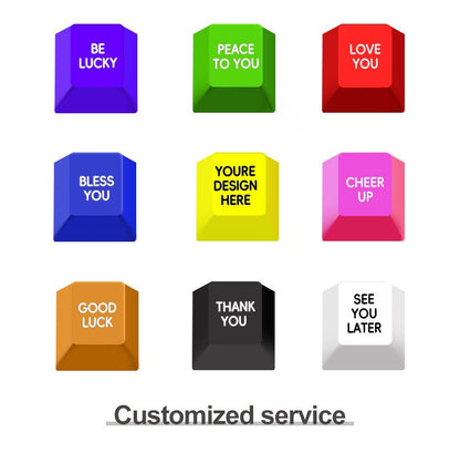 Keycap Personalizada 1pc Teclas Biohazard Umbrella PBT Metal Teclas Teclado Mecânico