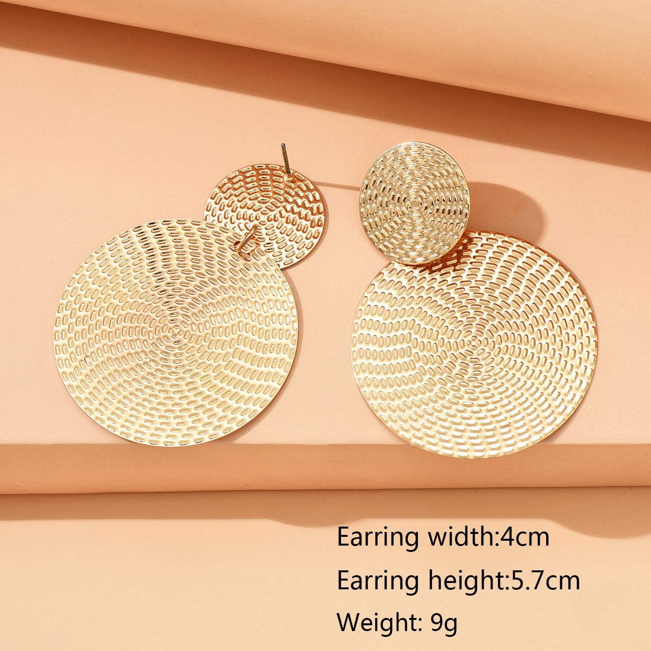 Brincos De Mulher Boho Trendy Geométricos De Metal Redondos Para Mulheres Moda Joias De Casamento
