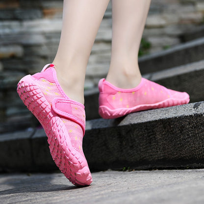 Children Quick Dry Wading Sneakers Boys Girls Light Breathable Beach Aqua Shoes Kid's Elastic Non-slip Water Sports Shoes