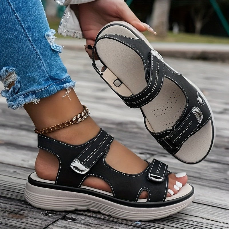 2025 New Summer Sandals Travel Women Shoes New Sandal Sole Durable Sandal Ladies Outdoor Beach Slippers Platform Sandals