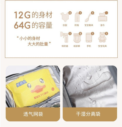 Cartoon Bear Mommy Bag Baby Feeding Bottle Cooler Bag Thermos for Children Thermal Infant Thermo Bottles Mother Kids