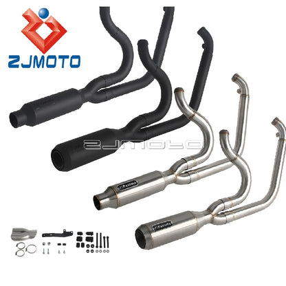 For Harley M8 Touring Electra Glide Road King Street Glide Road Glide 2017-2025 Motorcycle Complete Exhaust Muffler Escape Pipe
