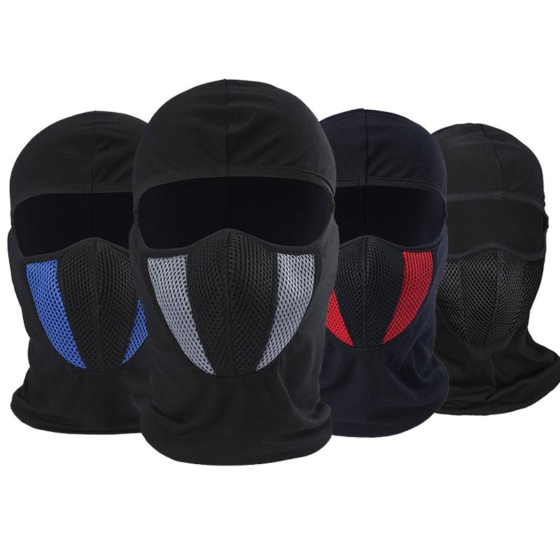 Balaclava Respirável Máscara Facial Completa de Motocicleta Touca Gorro Crânio Motocross Capacete de Moto Motoqueiro Pescoço Rosto Capuz Máscara de Moto