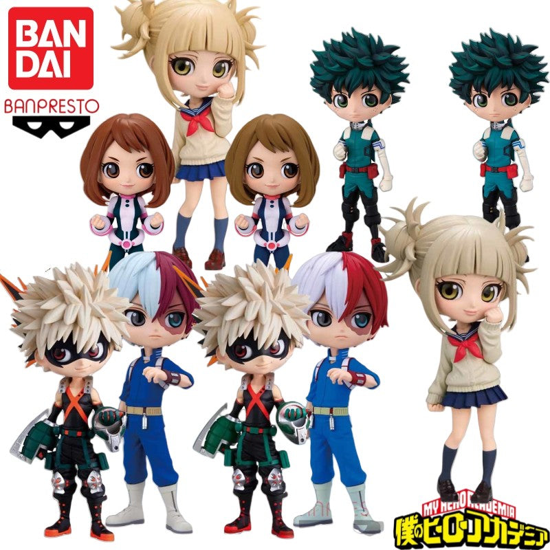 Em Estoque Original Bandai Banpresto My Hero Academia Himiko Toga Vários Personagens de Anime Q Posket Series Modelo Presente