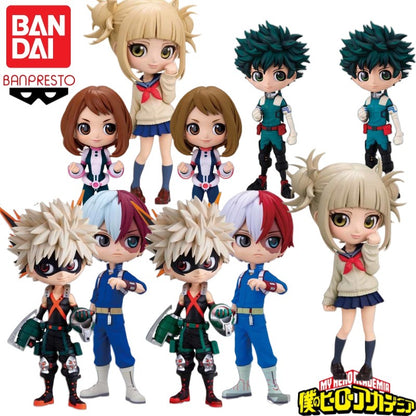Em Estoque Original Bandai Banpresto My Hero Academia Himiko Toga Vários Personagens de Anime Q Posket Series Modelo Presente