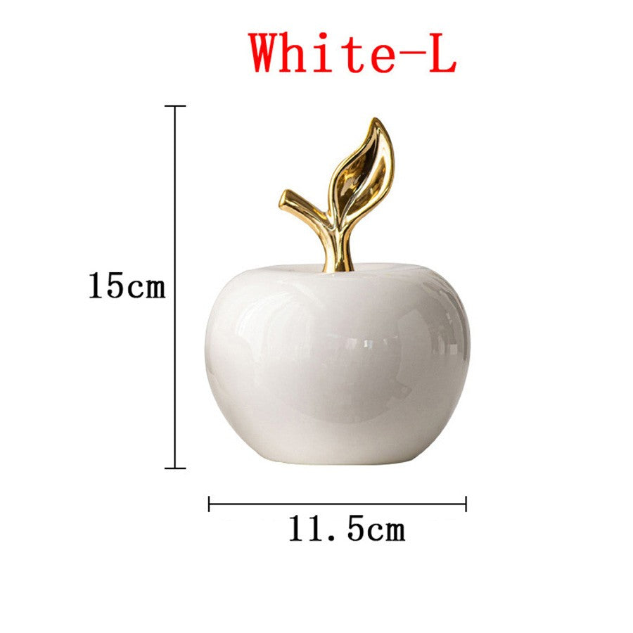 Estatueta de Cerâmica Estilo Europeu Clássico para Decoração de Mesa, Artesanato, Ornamentos de Frutas Fofos e Engraçados para o Natal, Casa e Quarto, Estátuas e Esculturas