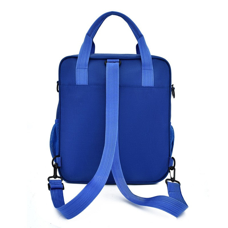 Bolsas de Tutoria Disney para Estudantes Mochila Escolar Multifuncional de Desenho Animado Mickey Bolsa de Mão Necessaire Pasta Escolar Quadrada