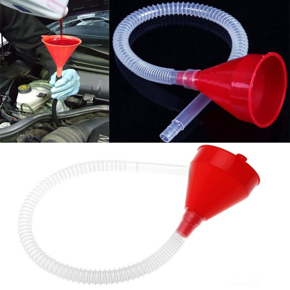 Funil Universal Telescópico Para Abastecimento De Carro Funis Para Gasolina E Óleo De Motor De Carro E Moto Com Mangueira Destacável