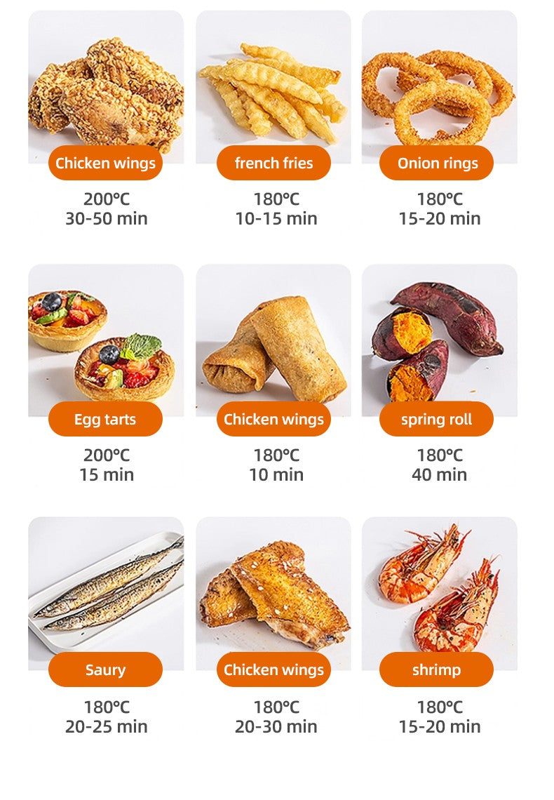 Large 15L Capacity Smart Home Appliances Stainless Steel French Air Fryer Machine Square-Shaped Visual Window Household