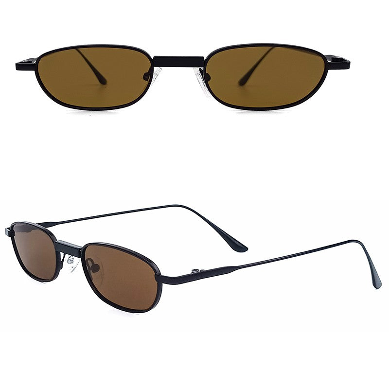 Óculos de Sol HBK New Retrô Polarizados Masculino Armação Pequena Lentes Tac Óculos de Sol Punk Feminino Pesca Óculos de Festa ao Ar Livre