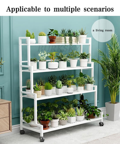 Plant Stand Flower Rack 3 Or 4 Tier Flower Pot Shelf Storage Organizer Display Rack For Indoor Garden Balcony Floor Stand