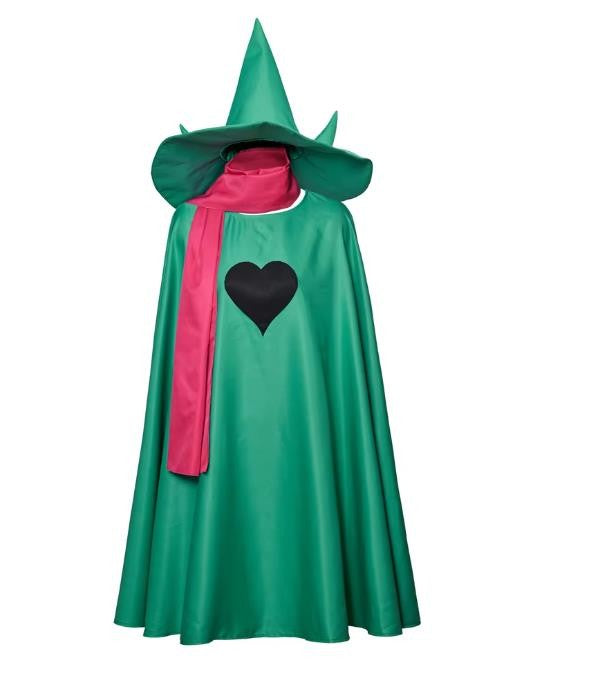 Undertale Ralsei Cosplay Costume Cloak With Scarf Hat Set Deltarune Ralsei Cosplay Outfit For Adult Halloween Party Fany Suit
