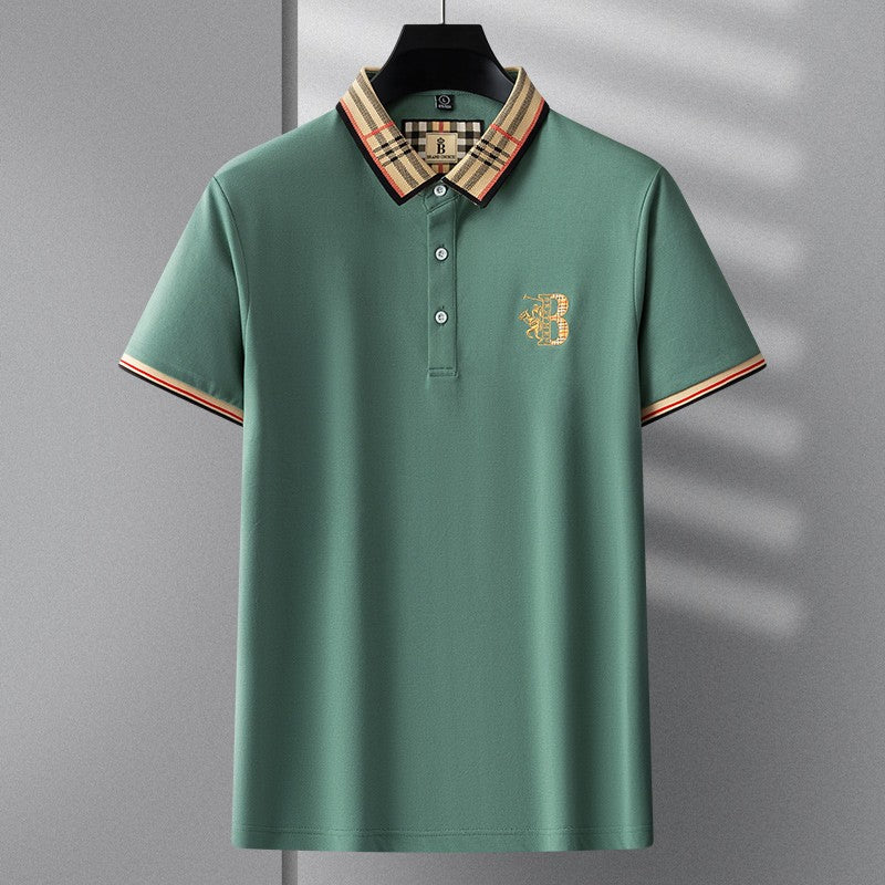 2025 new luxury men's short sleeved summer high-quality designer boutique brand embroidered polo shirt business casual T-shirt