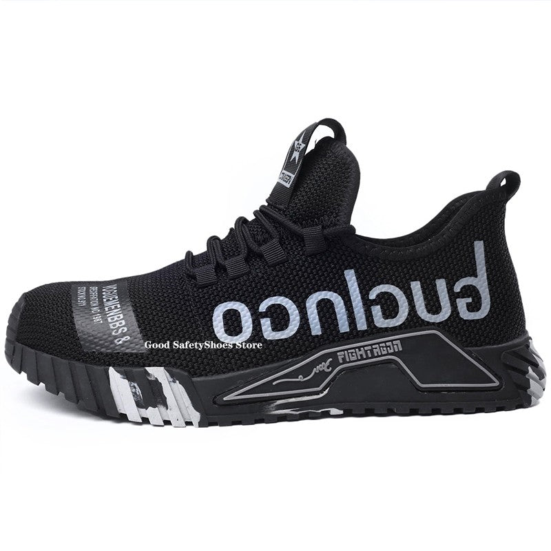 Fashion Safety Shoes With Steel Toe Cap Work Sneakers Men Women Work Shoes Puncture-Proof Work Safety Boots Safety Footwear 2024