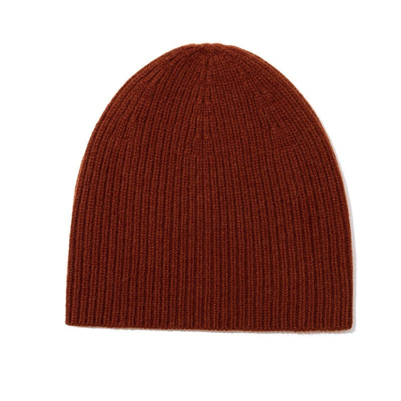Pure Wool Beanies Stocking Caps Winter Women Men Knitted Bonnet Cap Hat Soild Colour Autumn Winter