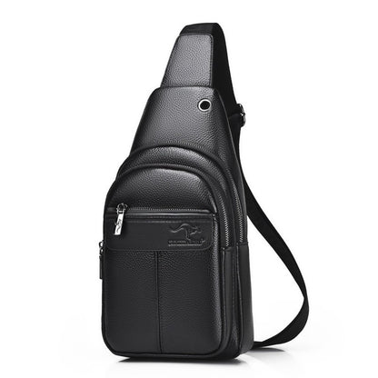 Luxury Brand Kangaroo Leather Men Chest Bag Travel Hiking CrossBody Bag Male Messenger Bag For Men Leather Chest Pack Sling Bag