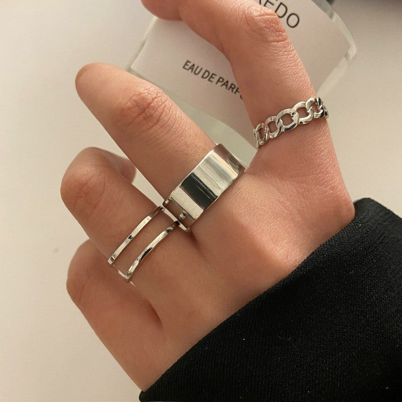 Conjunto de Anéis Boêmios com Zircônia para Mulheres, Anel Dourado com Cristal Boêmio Letra Amor Coração Lua Flecha Flor, Joias de Casamento, Presentes