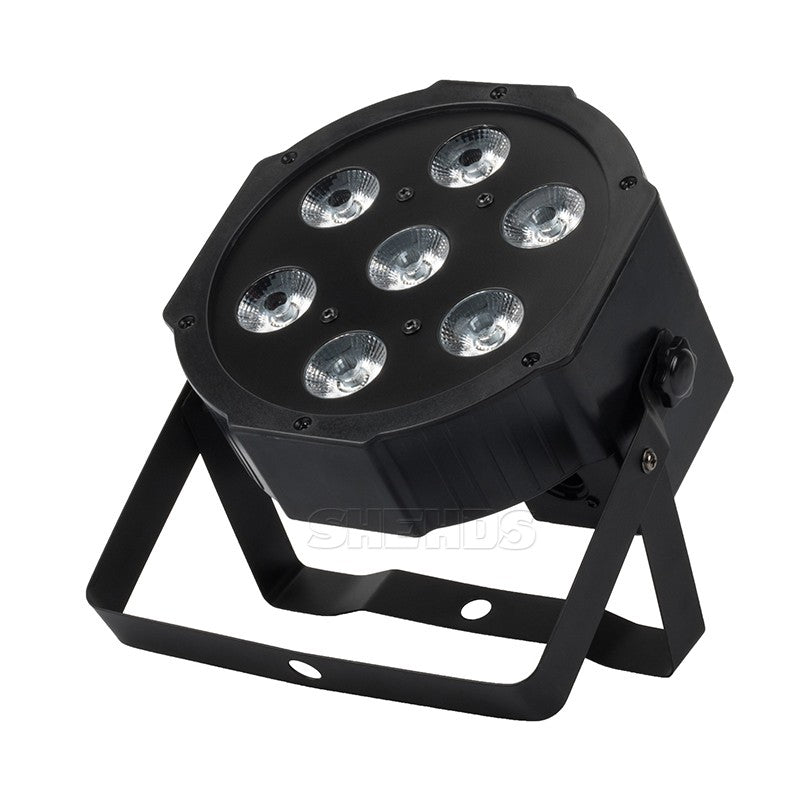 SHEHDS 1pcs LED 7x12W  Par Light 7x18W RGBWA+UV Moving Head Light Wash DMX 512  DJ Dicso Nightclub Party Christmas Audience