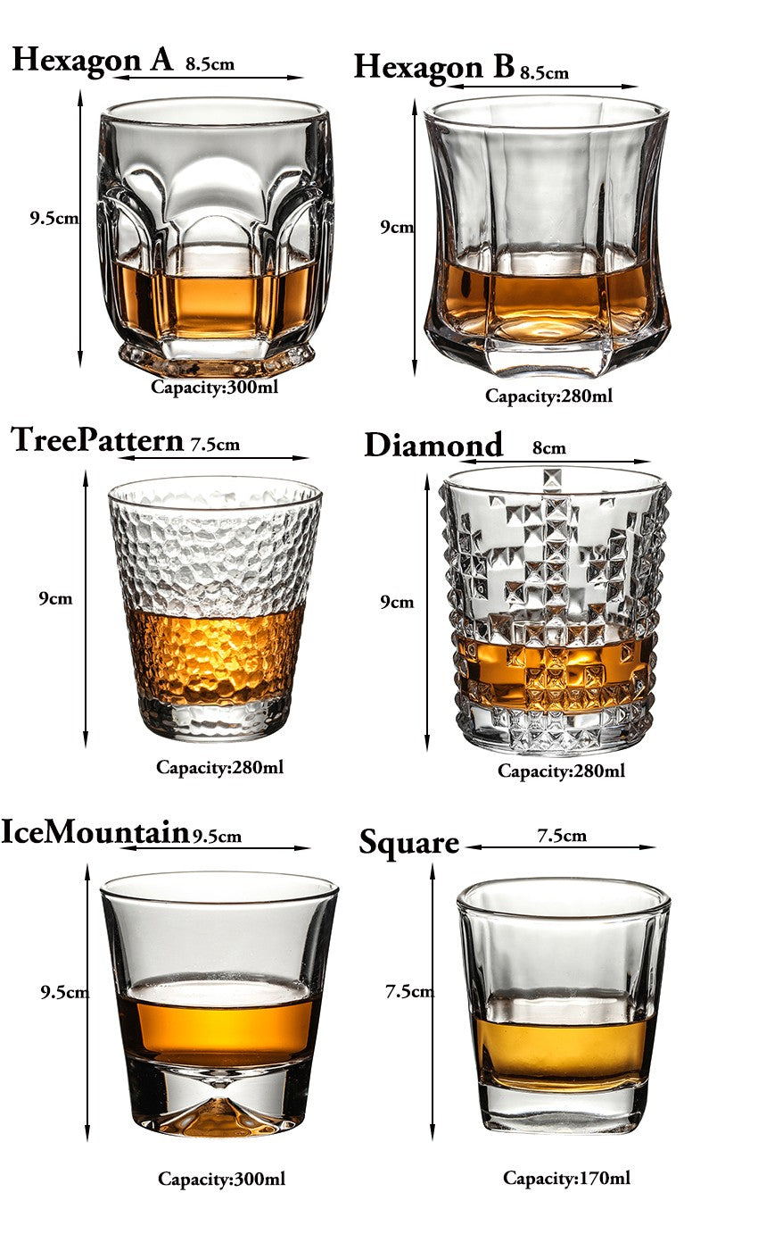 Copos de uísque, Copos de uísque escocês, Copos de uísque estilo "Old Fashioned"/ Presente perfeito para amantes de uísque escocês/ Vidraria elegante para bourbon/rum