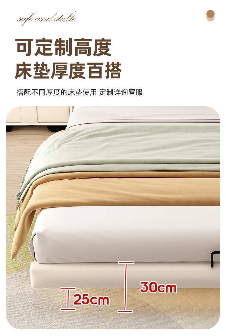 Estrutura de Cama King Size Quarto de Casal Queen Moderna de Luxo Preta Estrutura de Cama de Metal Lounge Cama Elástica Pula Móveis que Economizam Espaço