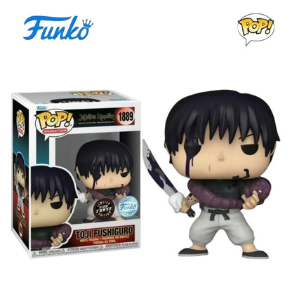 Toji Fushiguro Action Figure Jujutsu Kaisen Series Funko Pop Anime Glow Chase Limited Edition Model Collect Original Toys Gifts