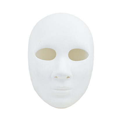 DIY Blank Face Mask Cosplay White Hand-Painted Doodle Thicken Plastic Masks Carnival Masquerade Halloween Party Costumes Props