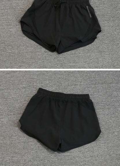 2024 summer cross-border foreign trade Fitness running exercise shorts women's breathable quick-drying anti-exposure short pants