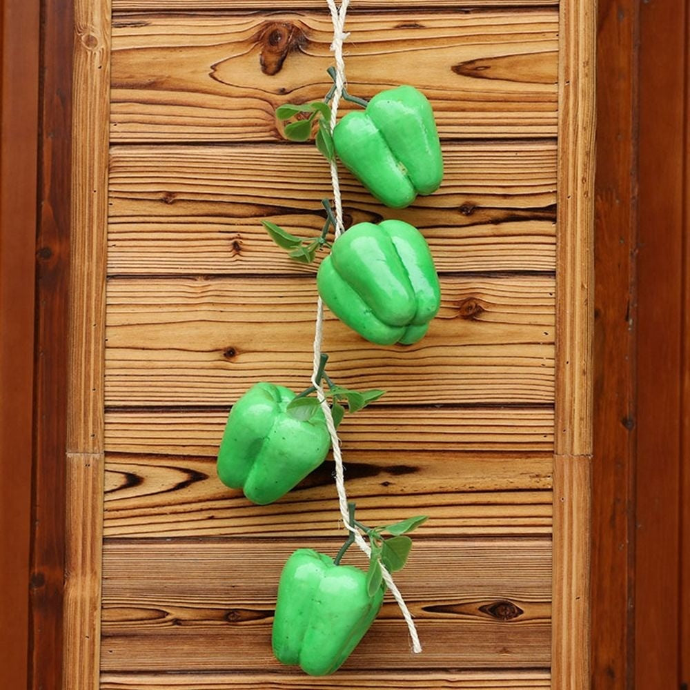 Wall Decor Red Pepper Fake Chili Pepper String Pendant Artificial Vegetables Simulation Food Photography Props Fake Vegetables