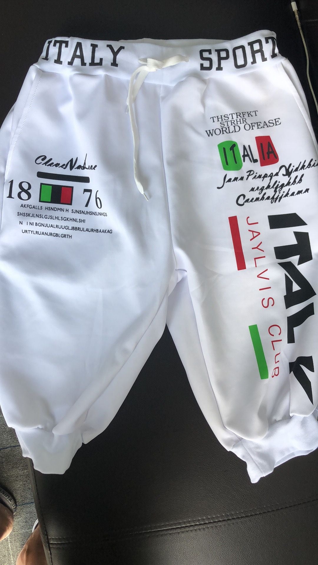 Men's Athletic Shorts Sweat Shorts Capri Pants Drawstring Print Letter Sports Outdoor Weekend Streetwear Stylish Sweatpants Male