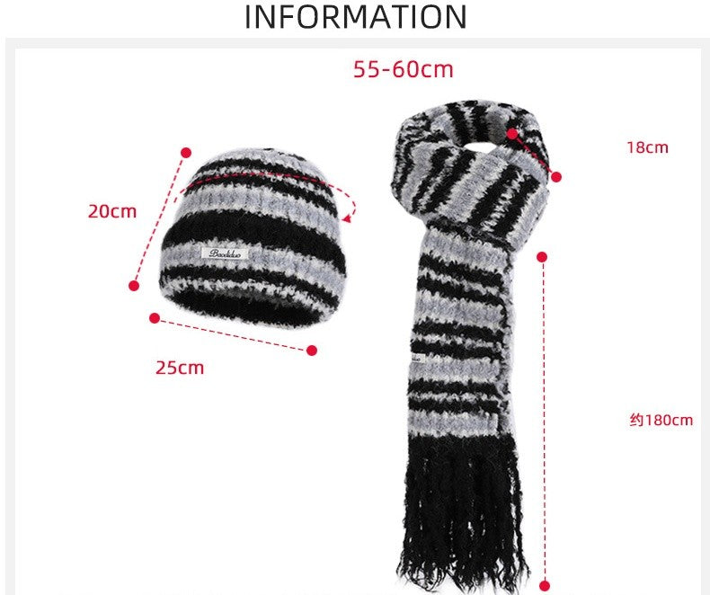 Rabbit Fur Hat  New Autumn Winter Style Warm Beanie  Large Head Circumference Jacquard Elegant Bucket Hat  Women 56-58CM