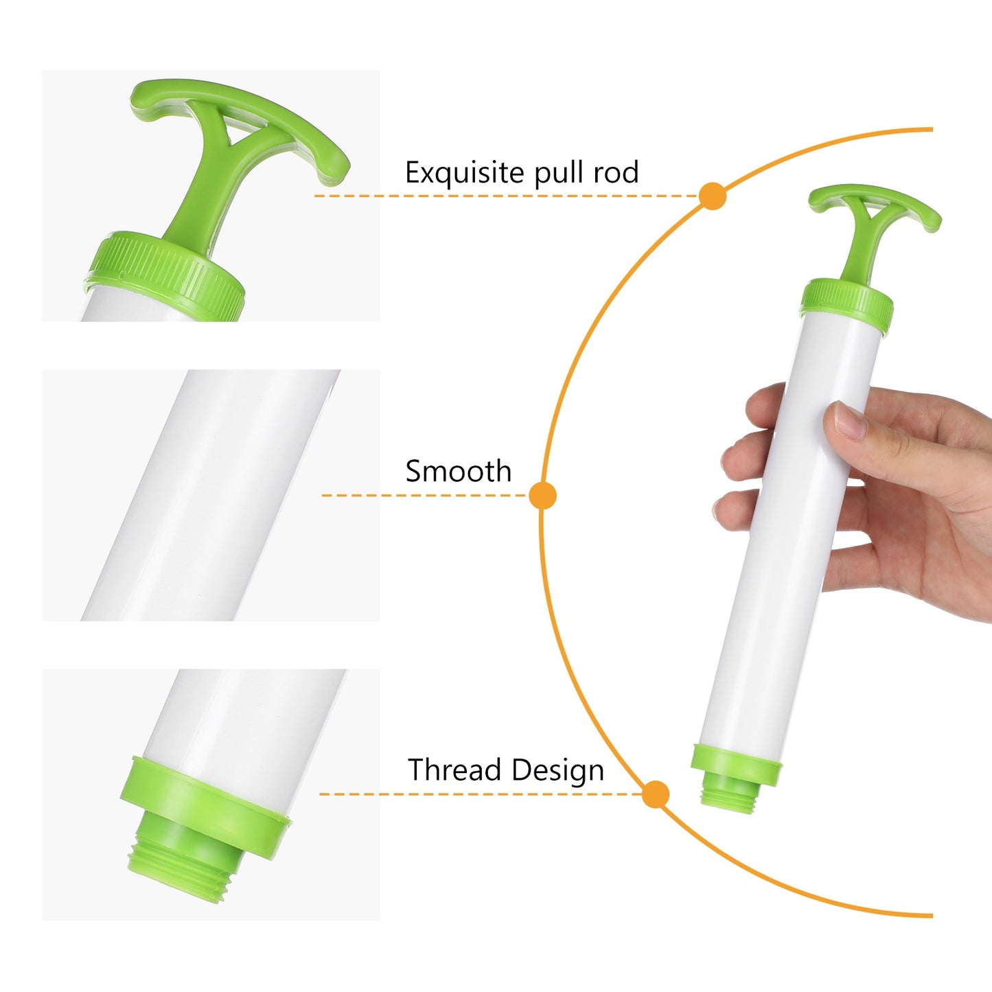 Practical Manual Air Vacuum Pump Handheld Plastic Manual Air Deflating Pump For Vacuum Compressed Bag Storage Bags