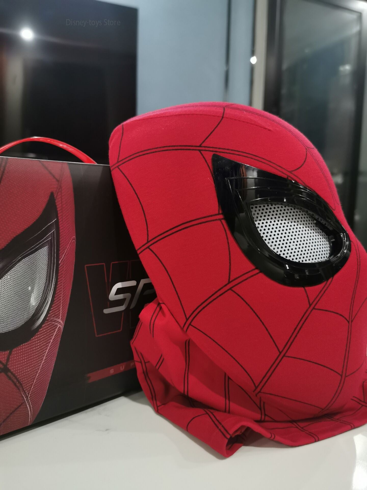 Nova Máscara do Homem-Aranha: Sem Volta Para Casa Capacete de Luxo Recarregável Olhos Remotos Móveis Máscara Decoração de Cosplay Brinquedos de Presente