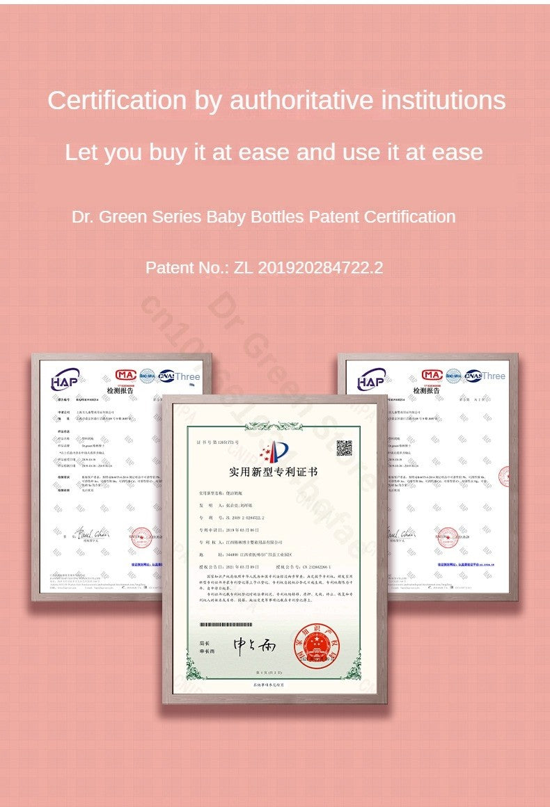 Dr.Green Wide Mouth Newborn baby bottles PPSU Washable Bottles Forward and reverse bi-directional scale inverted milk brewing