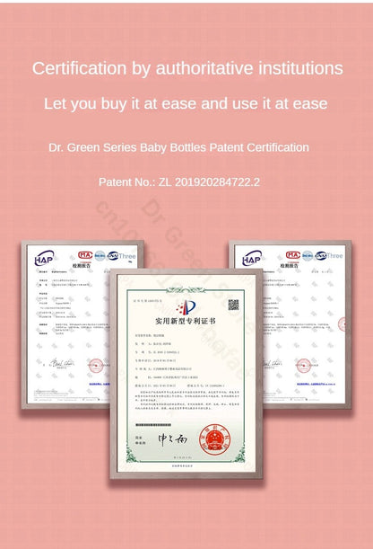 Dr.Green Wide Mouth Newborn baby bottles PPSU Washable Bottles Forward and reverse bi-directional scale inverted milk brewing