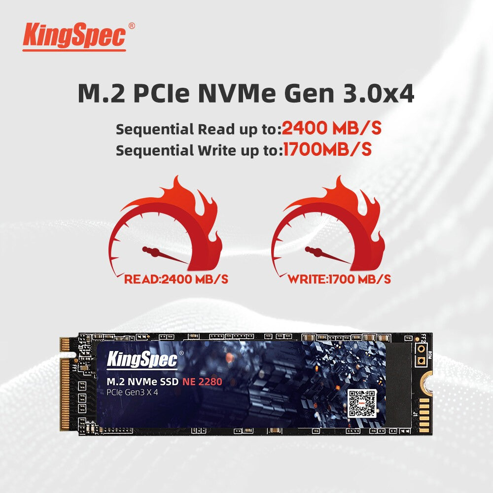 SSD KingSpec M2 NVME 512 GB 1 TB Disco Rígido Interno PCIe3.0 NVME SSD 128 GB 256 GB 2 TB Unidade de Estado Sólido 2280 para PC Desktop Notebook