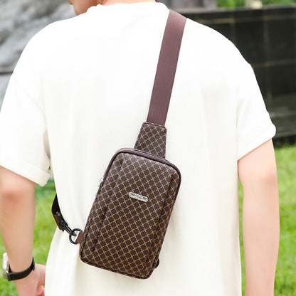 Men's Shoulder Bag, Crossbody Bag, Large-Capacity Casual Lightweight Handbag, Mobile Phone Commuter Backpack