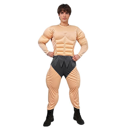 Whole body Muscles Adult Man and Kids Muscular Men Cosplay Pectoral muscles Abdominal muscles Jumpsuit Costume Little Boys Man R