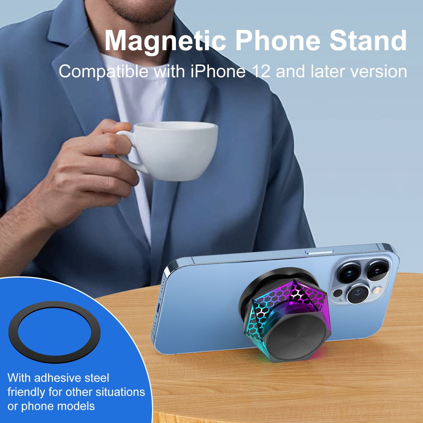 Caixas de som Bluetooth portáteis para celular G200 Mini Cooler Sound Box para computador Carro Música Megafone magnético sem fio