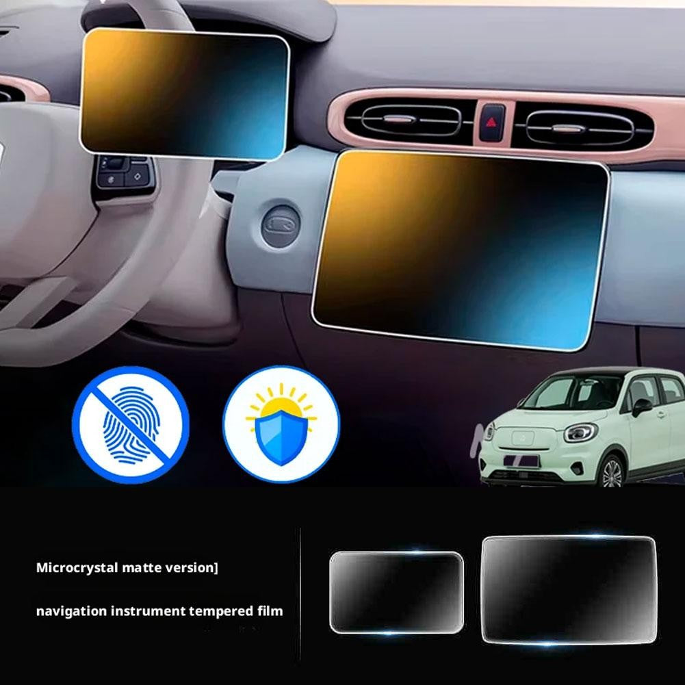 Para Leapmotor T03 2024 2025 2026 Carro Fosco Vidro Temperado Protetor de luz Antirreflexo Anti-impressão digital Acessórios Parafusos J2P1