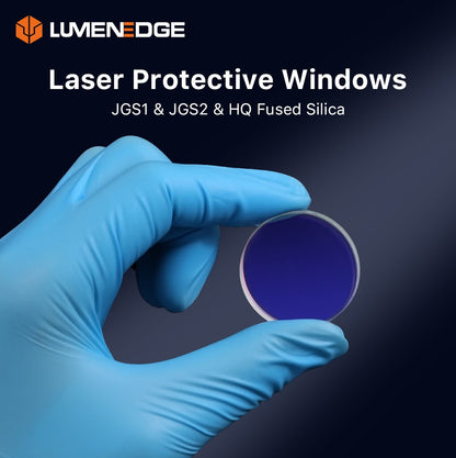 10pçs Janelas de Proteção a Laser LUMENEDGE 27.9*4.1 30*5 37*7 Lente de Sílica Fundida 1064nm para Cabeçote Laser Raytools/WSX/Precitec